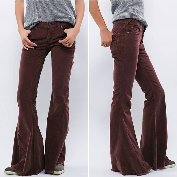 Free People Pants - Free People | Corduroy Super Flare Pants Hazelnut